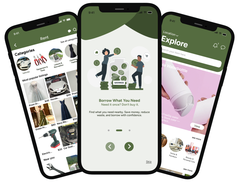 LendItOut phone mockup