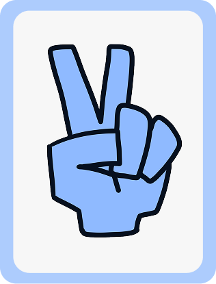 Player scissors card