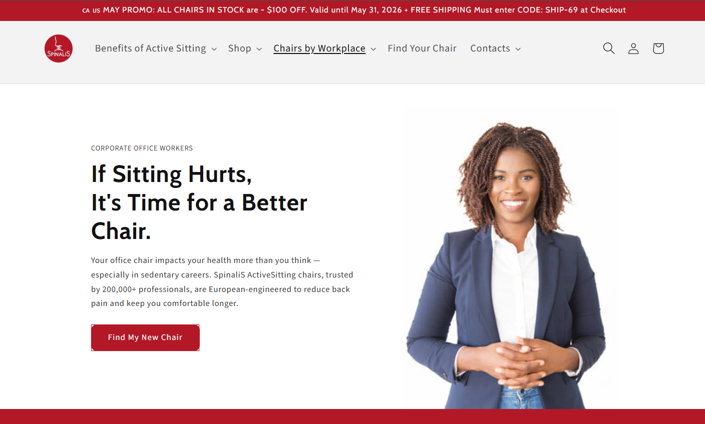 Corporate page preview